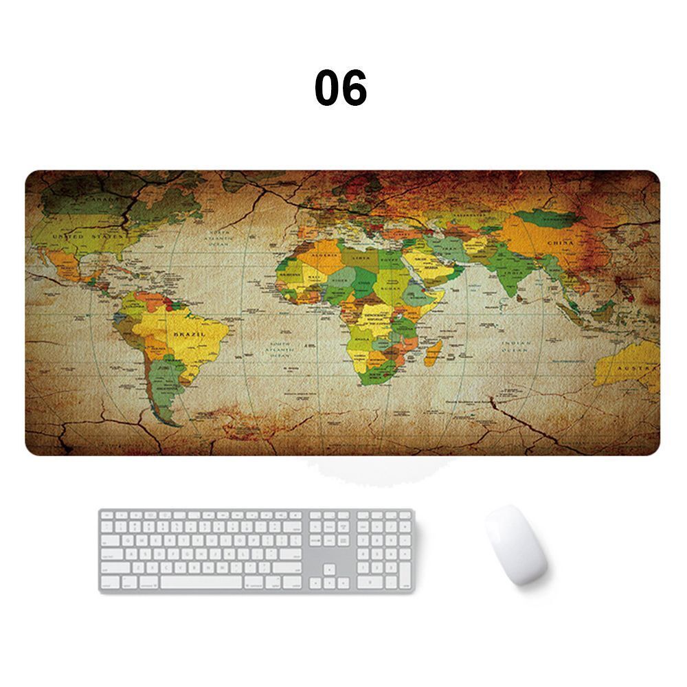 Natural Rubber Mousepad Gaming Mouse Pad Keyboard Mice Mat Old World Map