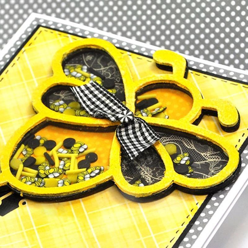 Lovely Bee Shaker Metal Cutting Dies Stencil DIY Scrapbooking Embossing Template