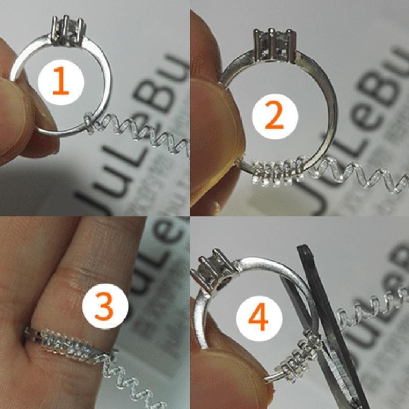 Ring Size Adjuster for Loose Rings 2 Sizes12 Pack with Jewelry Polishing Cloth