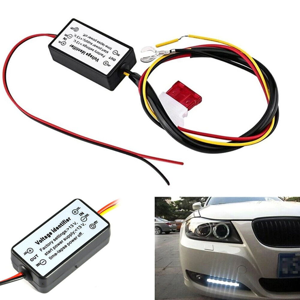 Car LED DRL Relay Harness Automatic On/Off Control Module Dimmer 12-18V DC