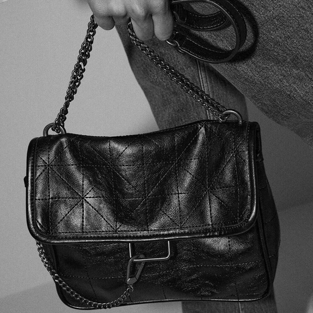 Rhombus Shoulder Messenger Bag Women Korean Fashion Leather Chain Handbag