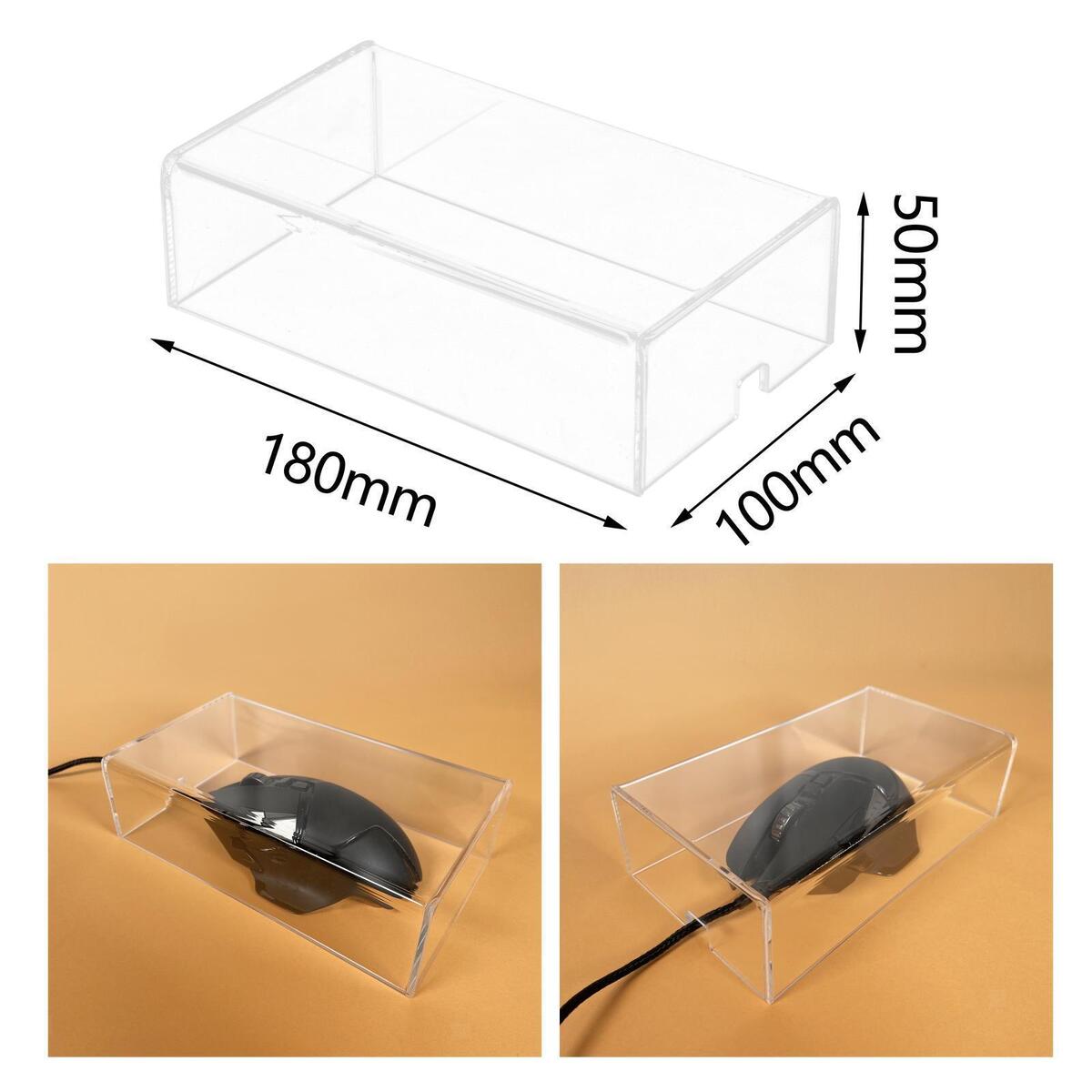 Acrylic Mouse Dust Cover Transparent Film Protection Anti-Cat for Office
