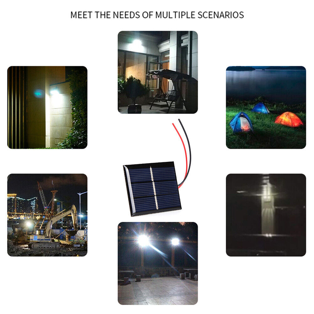 1.5V Solar Panel with Wire Mini Solar System DIY for Battery Charger (2pcs)