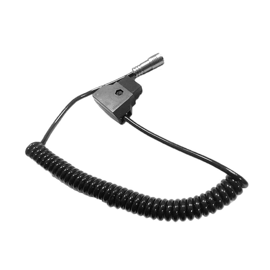 D-Tap Male to Female 4-Pin Aviation Spring Cable for Power Supply Battery