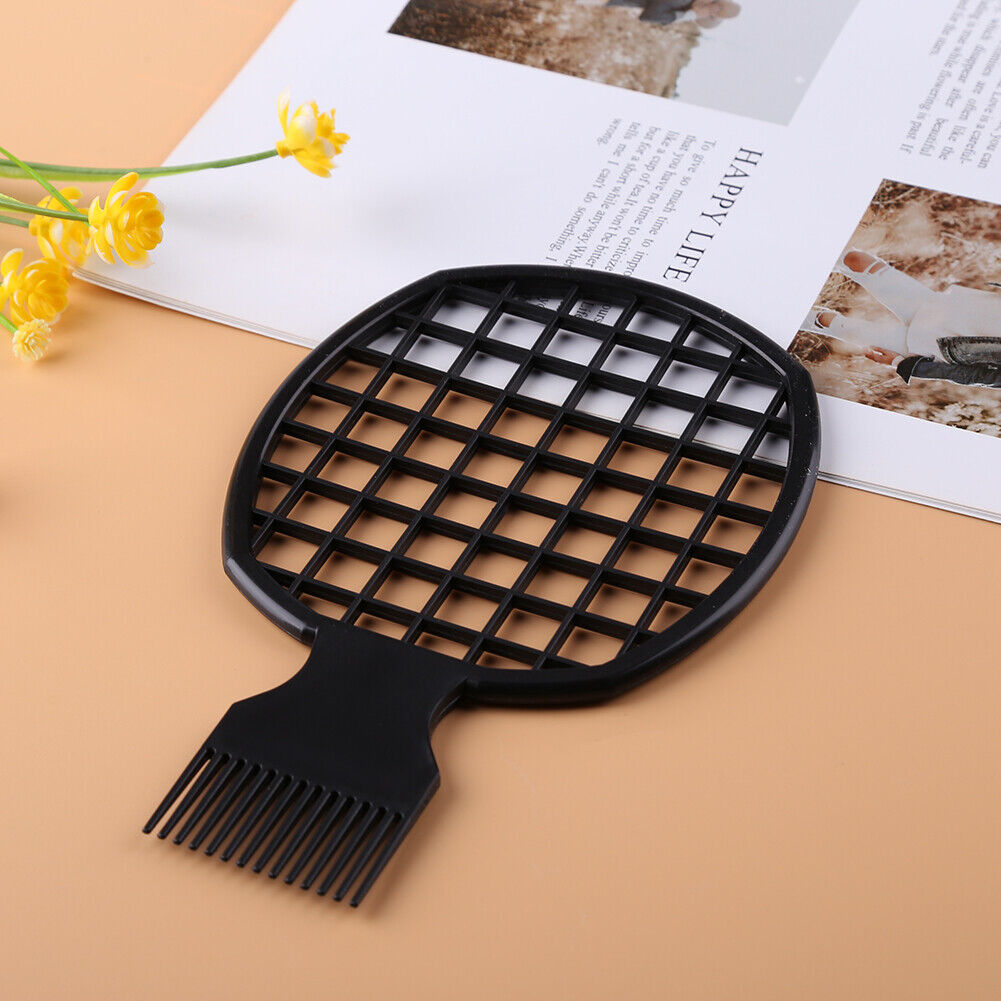 Double End Hair Twist Comb Pro Curly Afro Dirty Braid Twisted Tool (Black)
