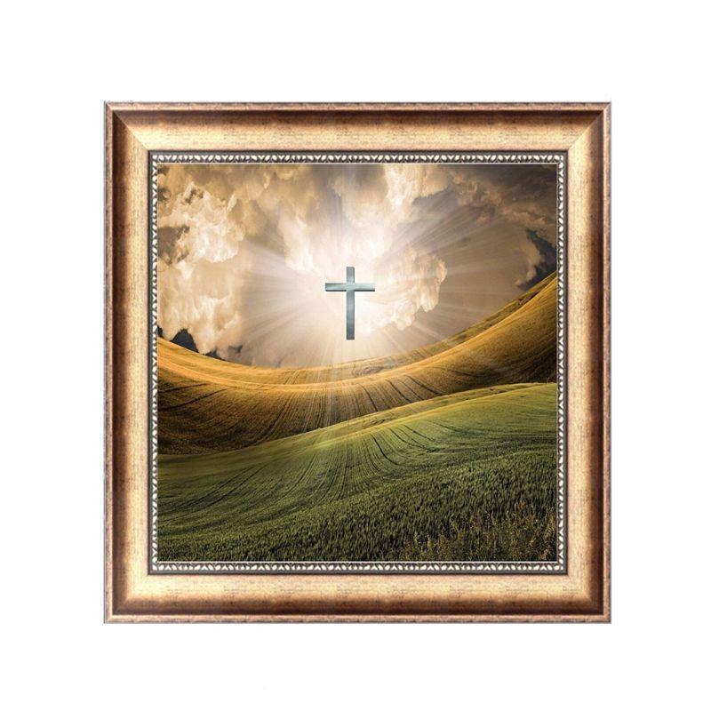 Cross Landscape DIY 5D Full Drill Diamond Painting Embroidery Cross Stitch Kit