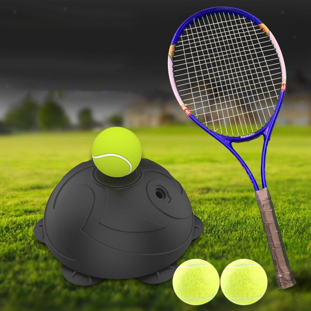 Practical Tennis Trainer Aids Kit String Balls Back Training Tool