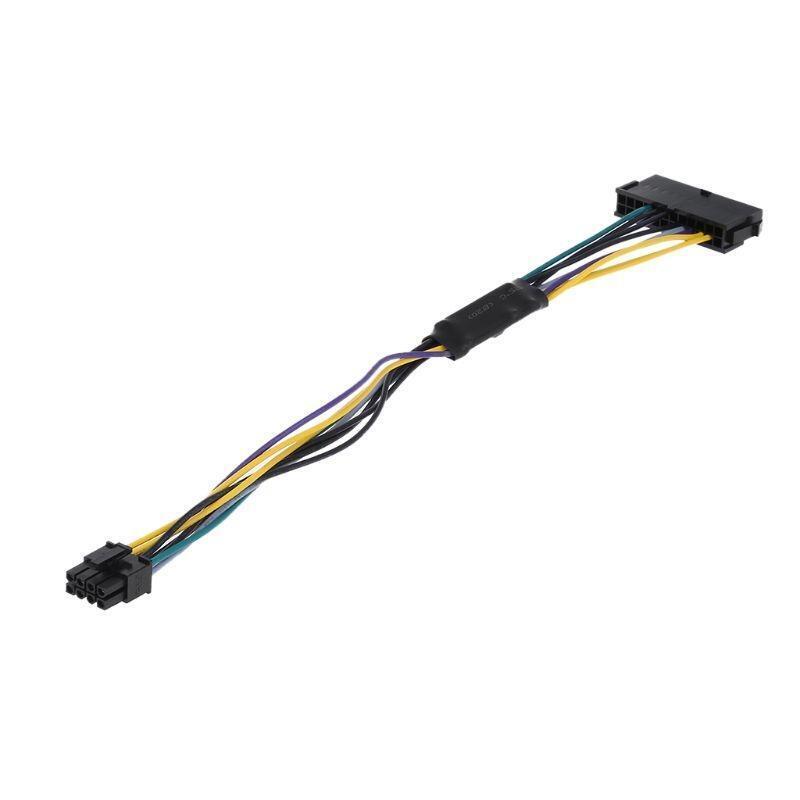 Power Supply Atx Adapter Conventer Cable 24Pin to 8Pin for Dell Mainboard 340mm