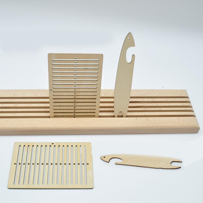1 Set DIY Mini Tapestry Table Wooden Weaving Loom for DIY Handcraft Supplies