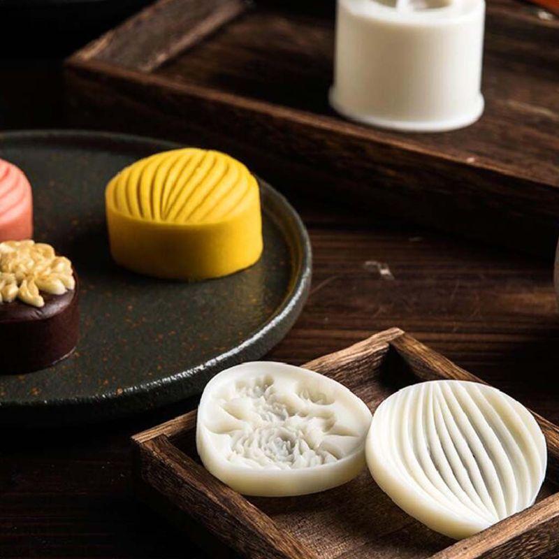 Cookie Stamp Moon Cake Maker Moon Cake Mould Thickness Adjustable Flower Shell