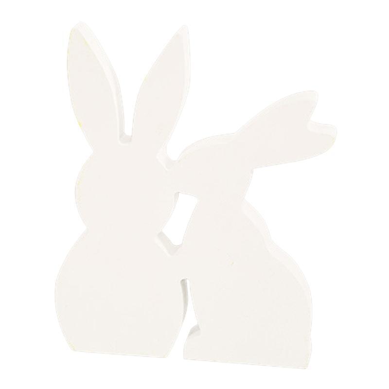 Easter Wooden Bunny Ornament Cutout Unfinished DIY Blank Wood Crafts