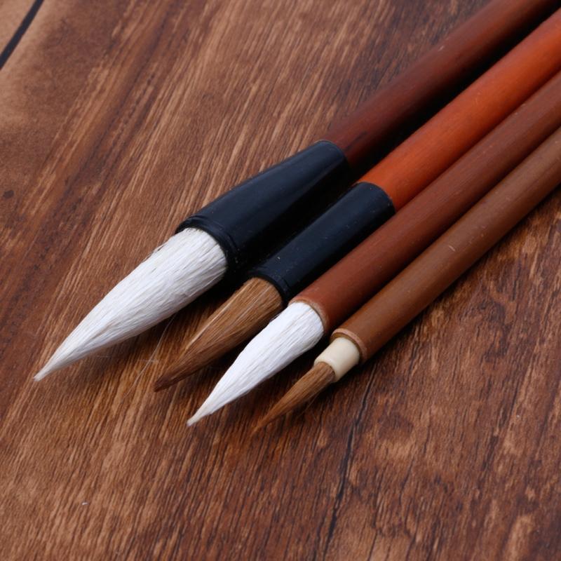 4Pcs Pro Chinese Brush Kit Beginner Calligraphy Pen Eco-friendly Hair for Kids