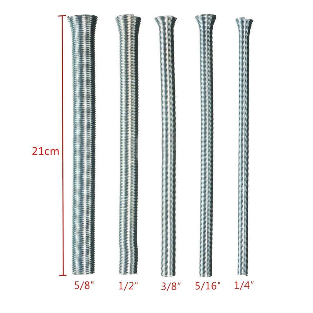 5pcs Manual PVC Wire Spring Pipe Bender Curve Springs Tube Bending Tools