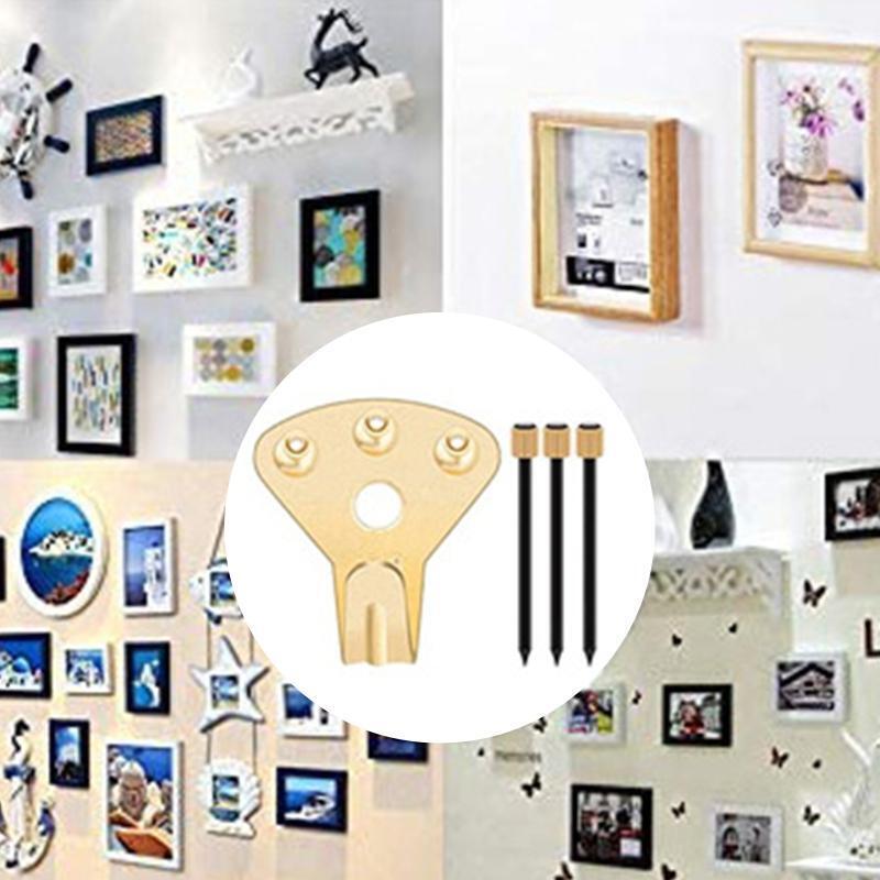 25 Pack Picture Hanging Hooks with Nails for Hanging Pictures,Clock,House Decor