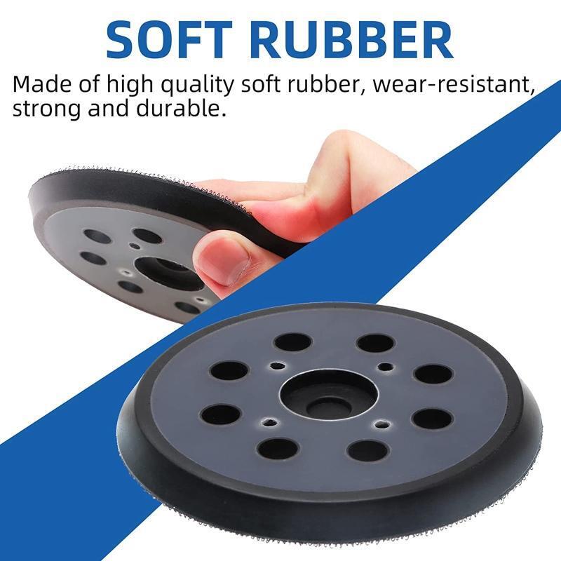 3x/Set 5'' 4 Eyes Sanding Pad Fit for BO5041 M9202B Hook and Loop Polishing Disc