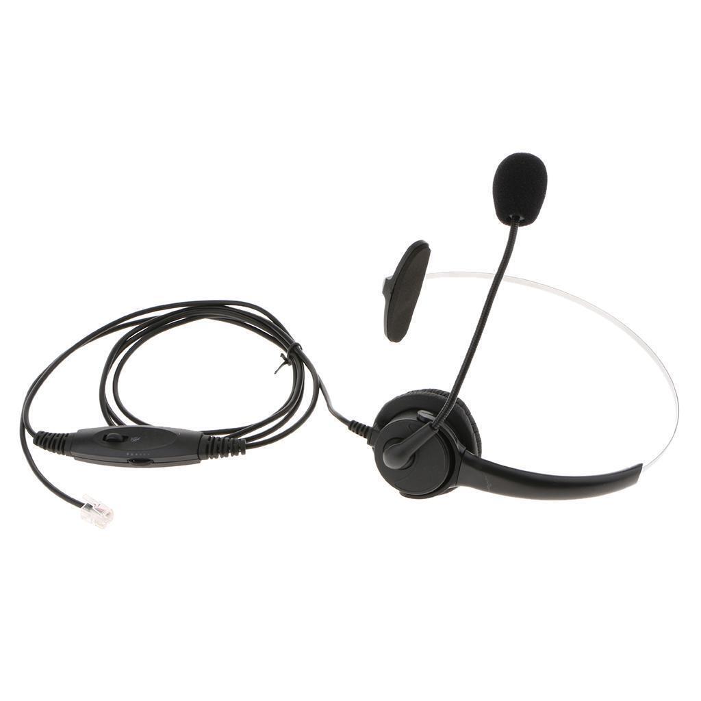 Prettyia   RJ9       Call   Center   Headsets   Noise   Canceling   Telephone