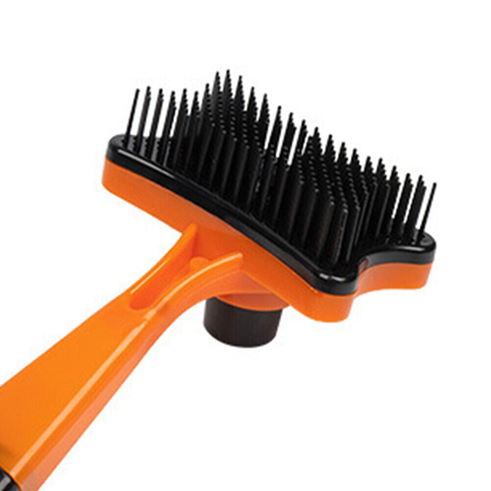 Dog Cat Brush Hair Removal Shedding Comb Puppy Kitten Fur Groomer (Orange)