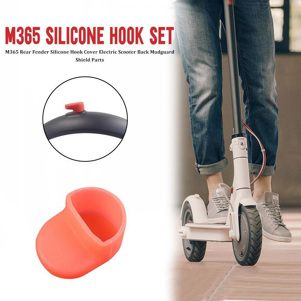 M365 Rear Fender Silicone Hook Cover Electric Scooter Back Mudguard Parts