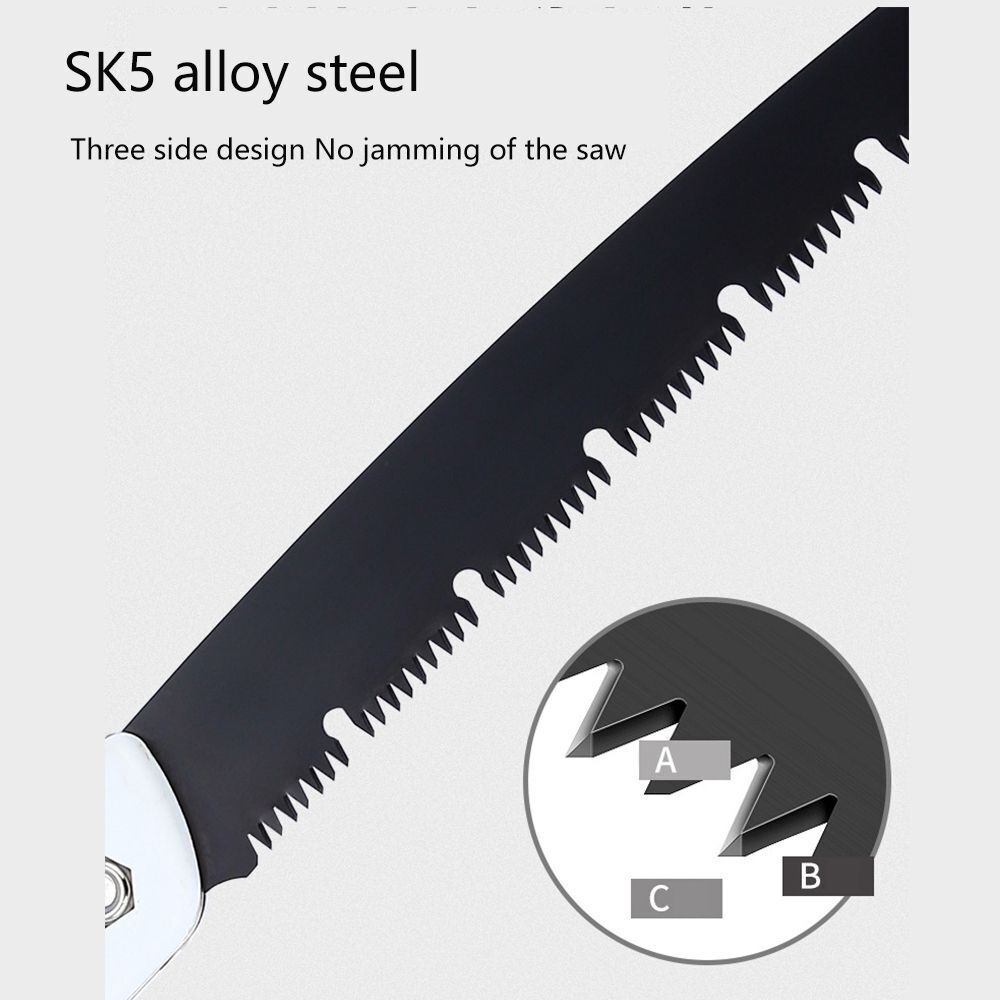 Japanese Style Triple-bevel Teeth SK5 Steel Blade Hand Saw Cutting Tools