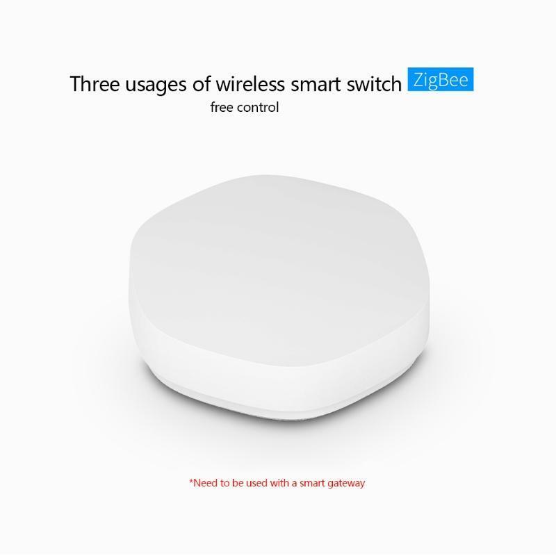 Single Click Double Click Long Press Modes Wireless Smart Switch for ZigBee