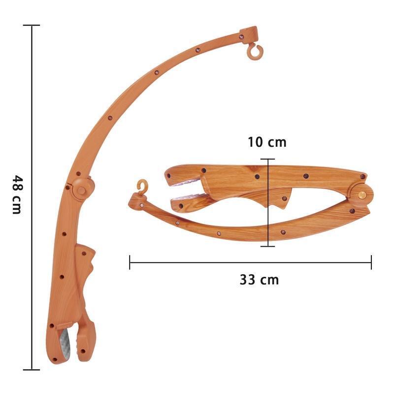 Wood Grain Baby Crib Mobile Hanging Bed Bell Holder Music Box Holder Arm Bracket