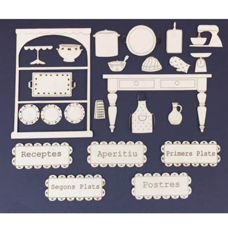 Table Pot Metal Cutting Dies Stencil DIY Scrapbooking Album Paper Card Template