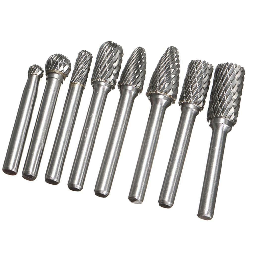8-piece set double slot rotary boring tool Drill Carving Bit Set