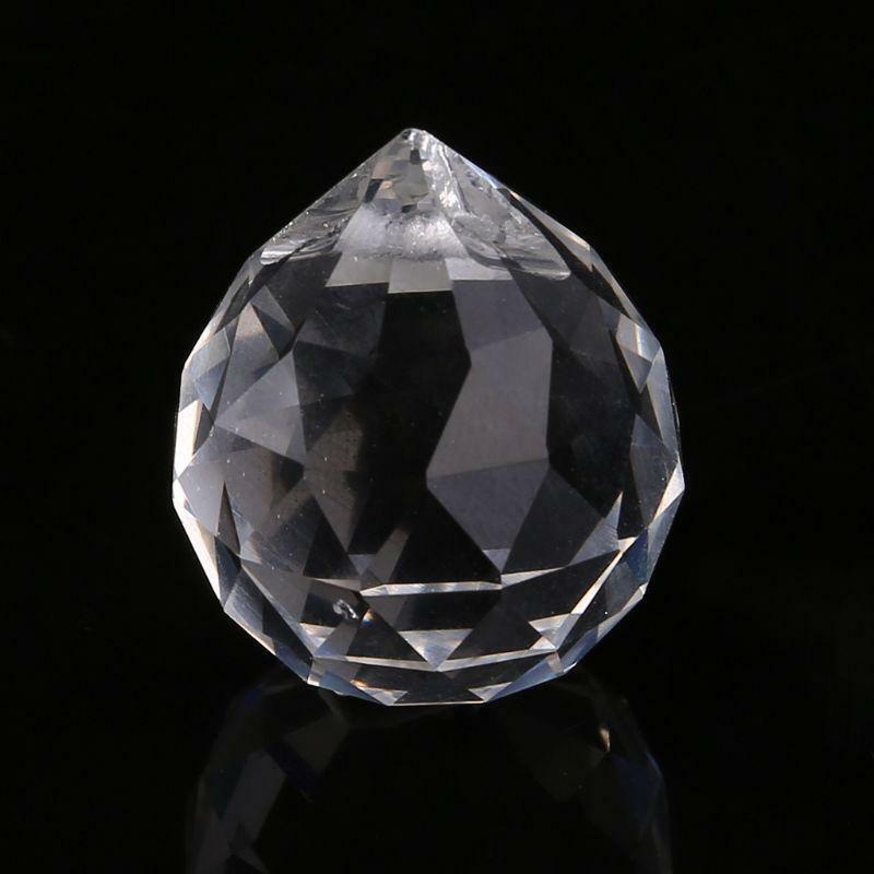 Clear Crystal Lamp Ball Hanging Prism Suncatcher Wedding Decor 20mm