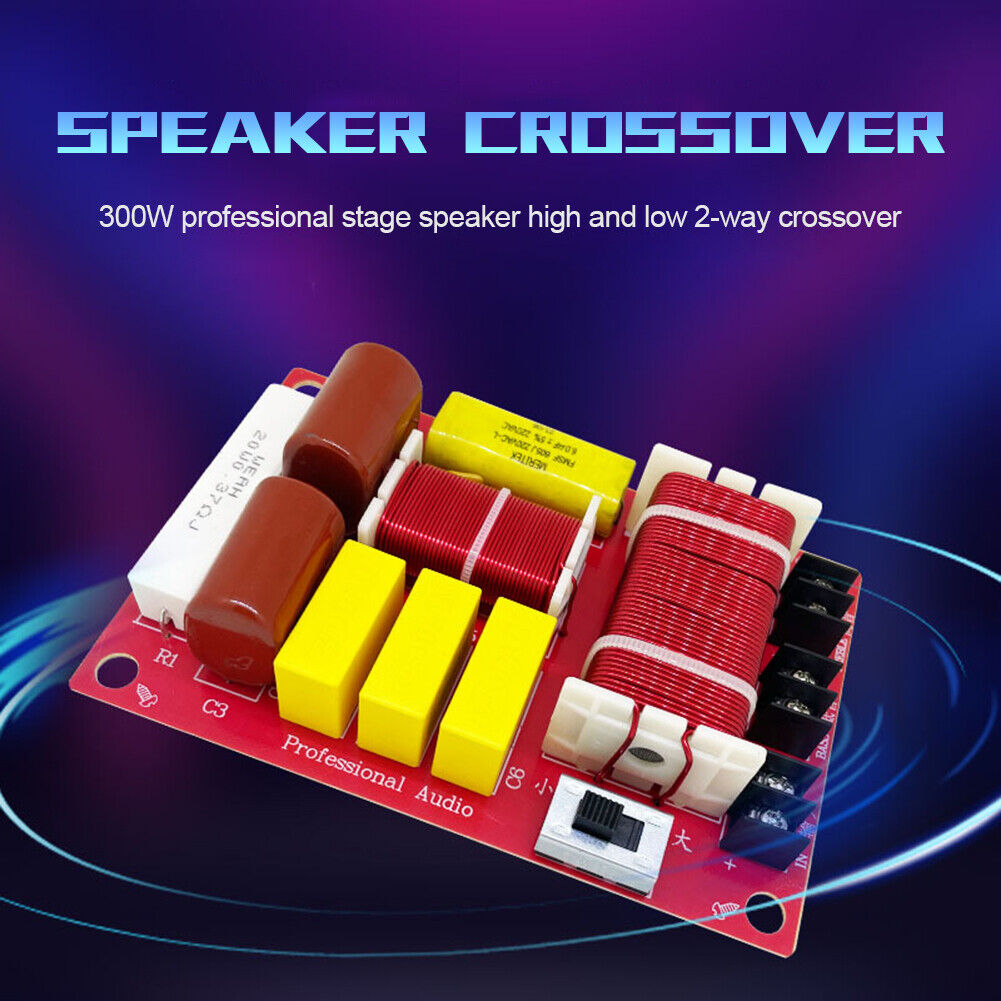WEAH-2507 2 Way Speaker Crossover Circuit Treble Bass Frequency Divider Kit