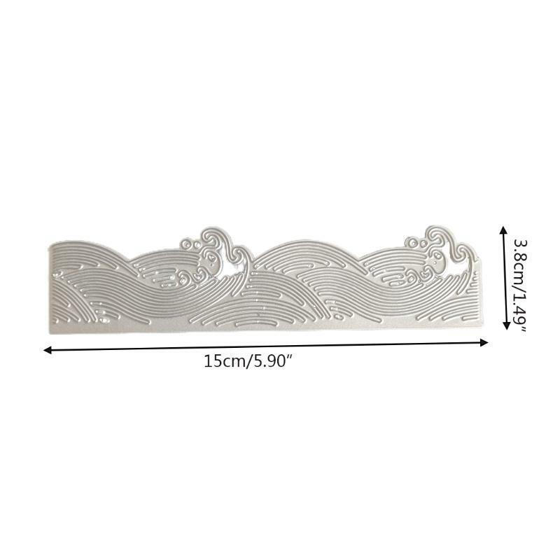 Sea Waves Shape Carbon Steel Cutting Dies DIY Scrapbooking Photo Album Embossing