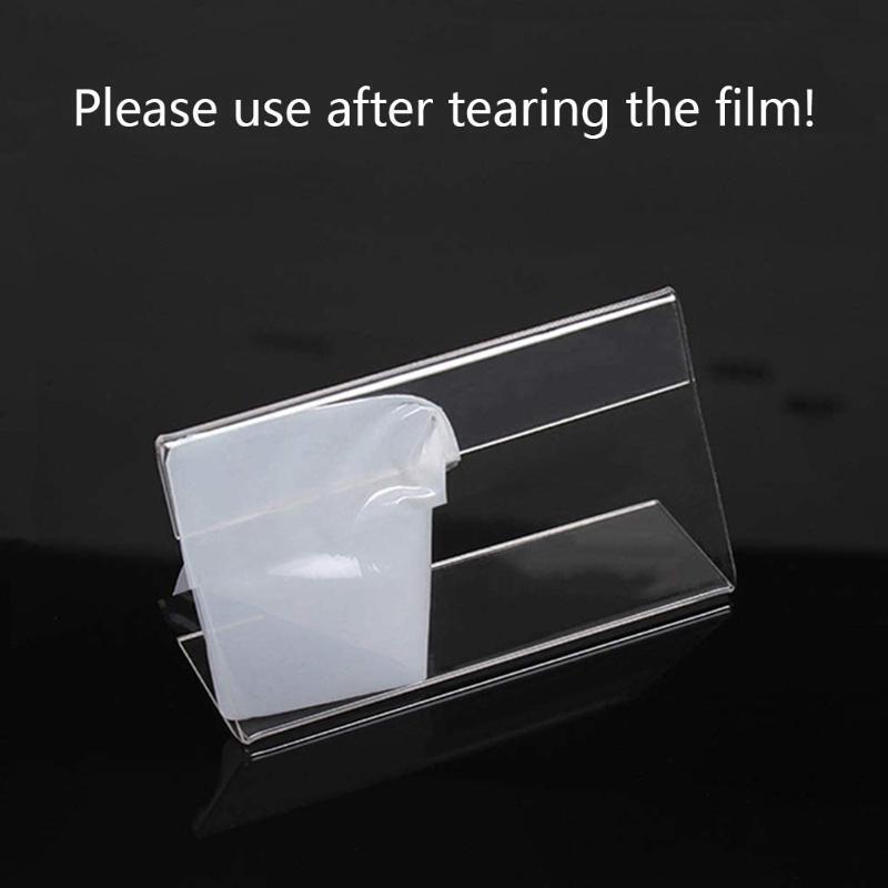 Pack of 20 Acrylic Display Stand Sign Holders Acrylic Stands for Stores Shops