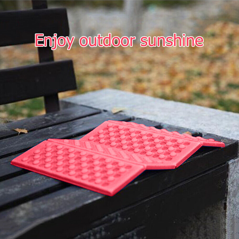 Outdoor Camping Mat Cushion Folding Portable Picnic Seat Pad (Red Black)