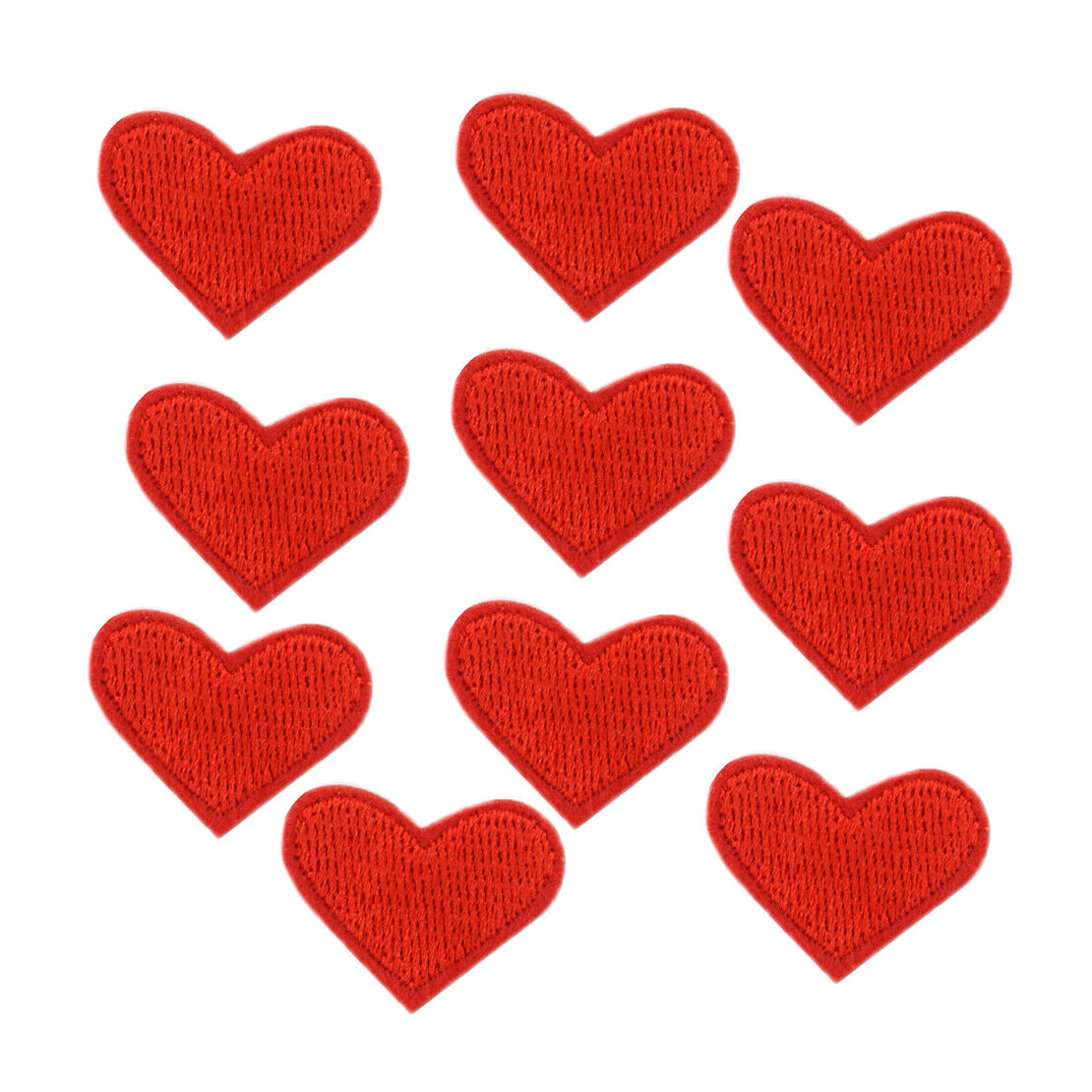 20 Embroidery Red Love Heart Sew Iron On Patch Applique Badge Bag Jeans Craft Li