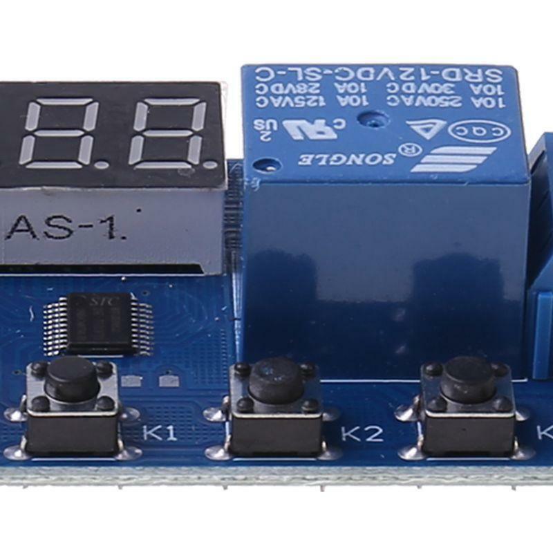 12V DC LED Display Digital Delay Timer Control Switch Module PLC Automation