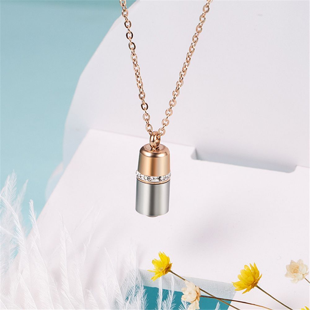 Memory Chain Necklace I Love You Capsule Projection Pendant 100 Languages