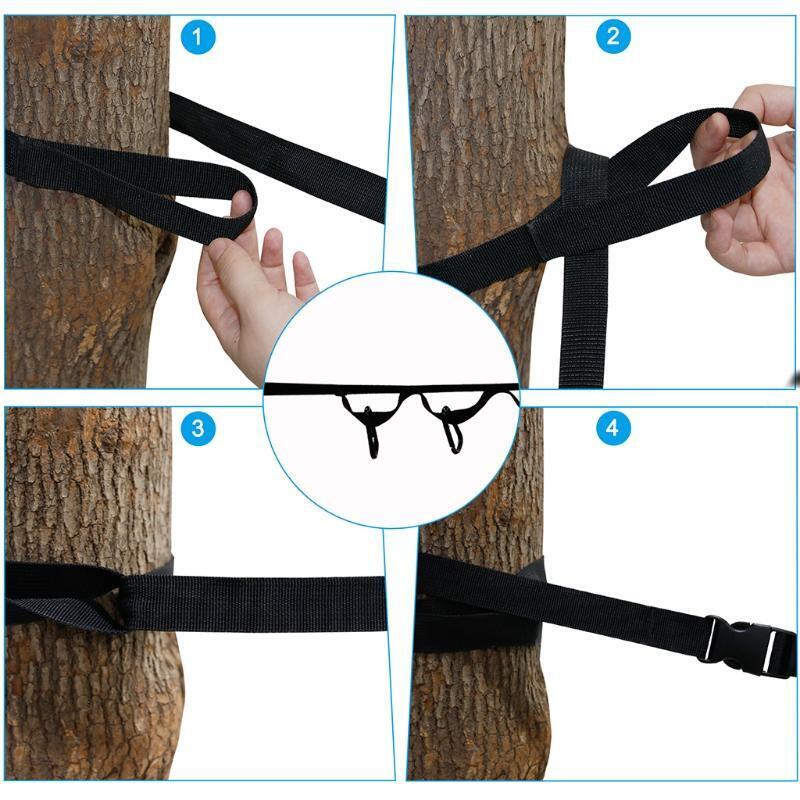 6.5m Outdoor Camping Lanyard Hanger Campsite Storage Strap with 8Hooks Belt Rope