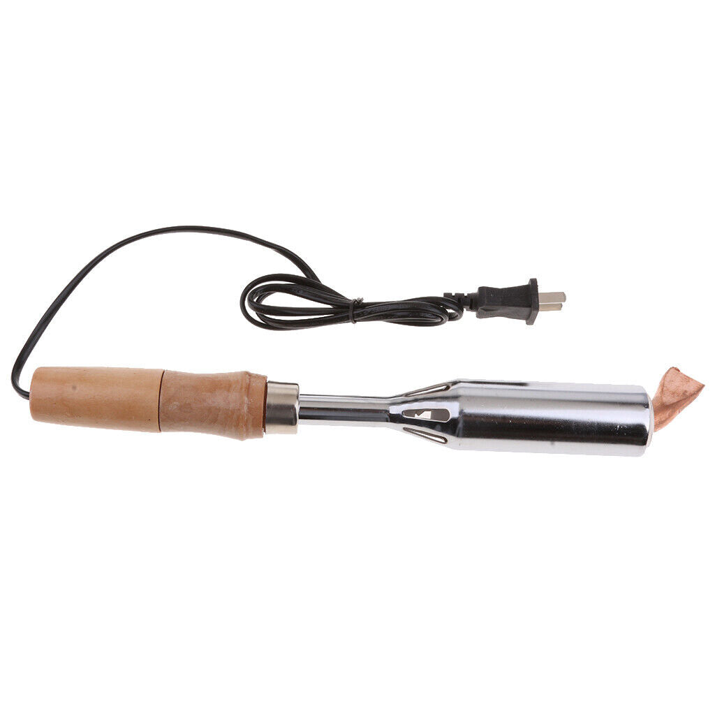 Electric soldering iron with wooden handle welding tool 220V 300W