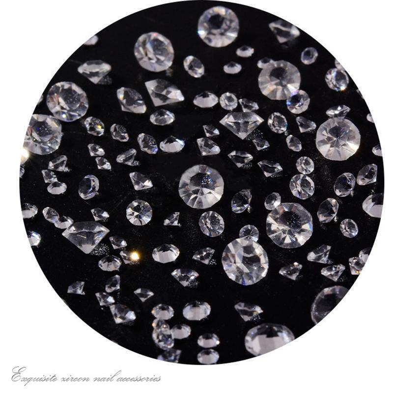 Crystal Nail Art Rhinestones Pointed Back Nail Stones Gems Acrylic Nail Supplies