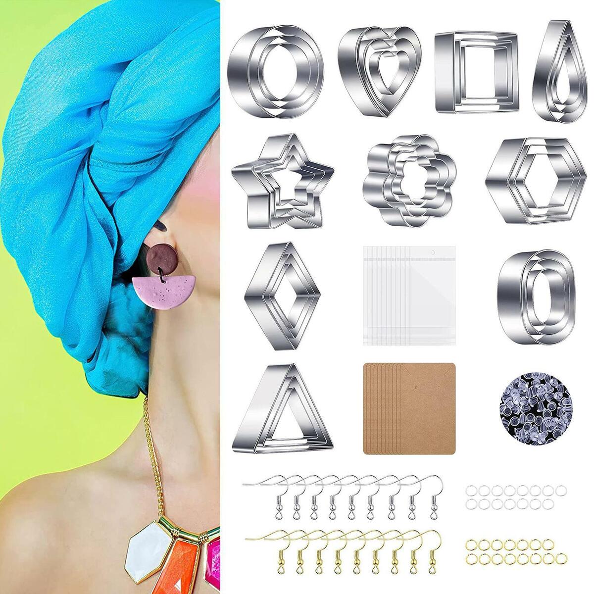 130Pcs Stainless Steel Polymer Clay  for Fondant Cake Jewelry Making