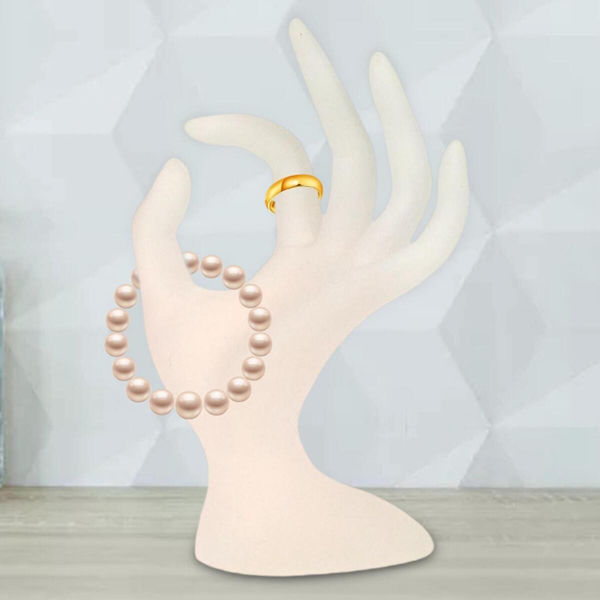 Novelty Jewelry Display Holder Bangle Holder Rings Organizer Shows White