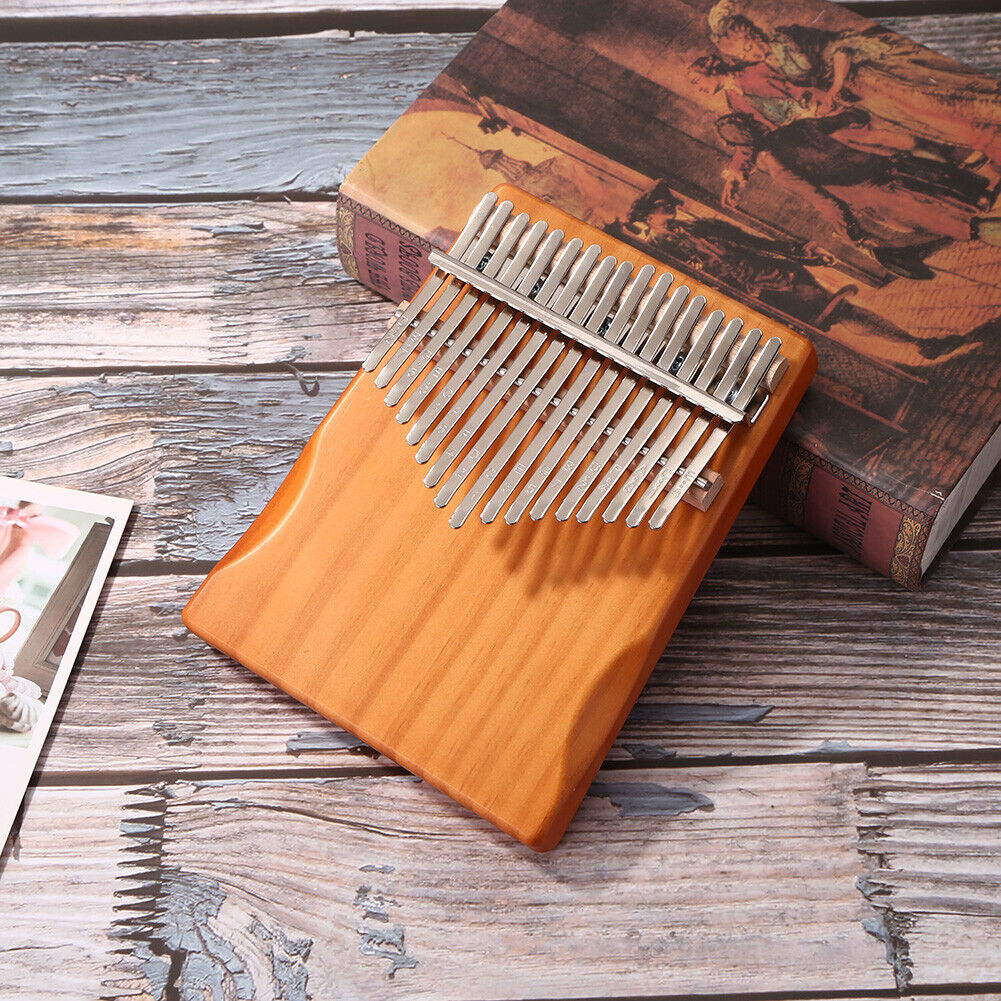 Pine Wood Kalimba Percussion Musical Instrument 17 Keys Thumb Piano (B)