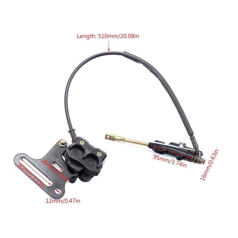 Rear Brake Assembly Master Hydraulic Cylinder Caliper for 50-140CC Dirt Pit Bike