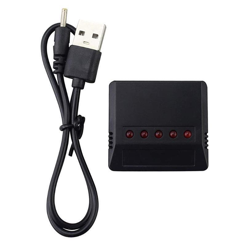 5 in 1 Charger with 5x 3.7V 550mAh Li-Po Batteries & USB Cable for SYMA Q11 H99W