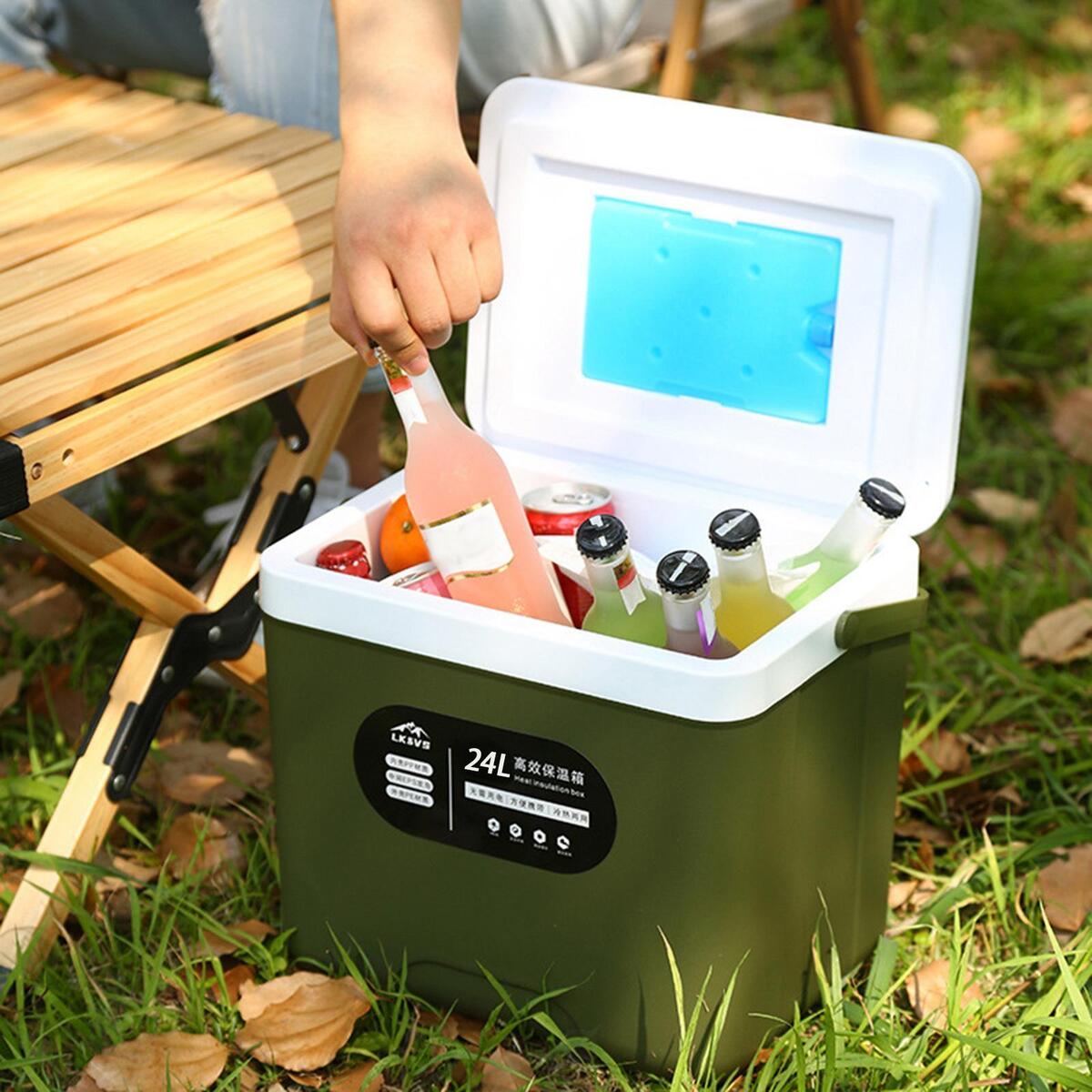 Large Car Refrigerator Car Outdoor Mini Fridge Heat Preservation Cooler Box