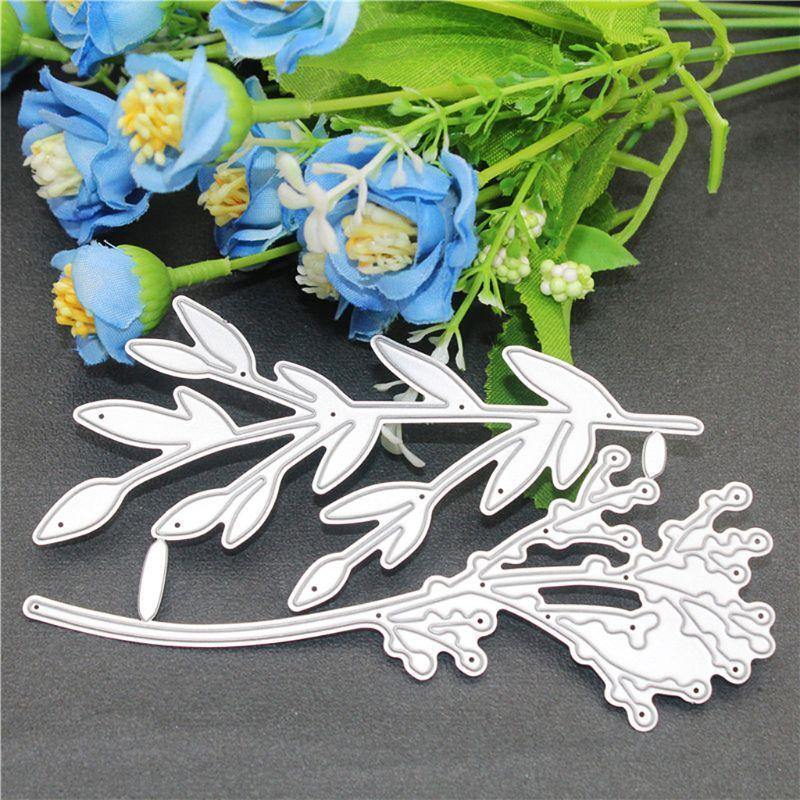 Plant Metal Cutting Dies Stencil DIY Scrapbooking Album Stamp Paper Card Decor
