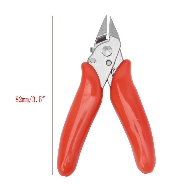 Mini 3.5" Diagonal Side Cutting Pliers Lock Cable Wire Cutter Repair Hand Tools