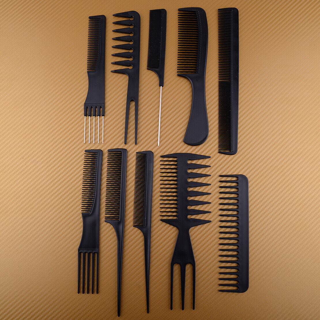 10 Salon Hair Styling Hairdressing Assorted Comb Set Professional Barber Tool Li
