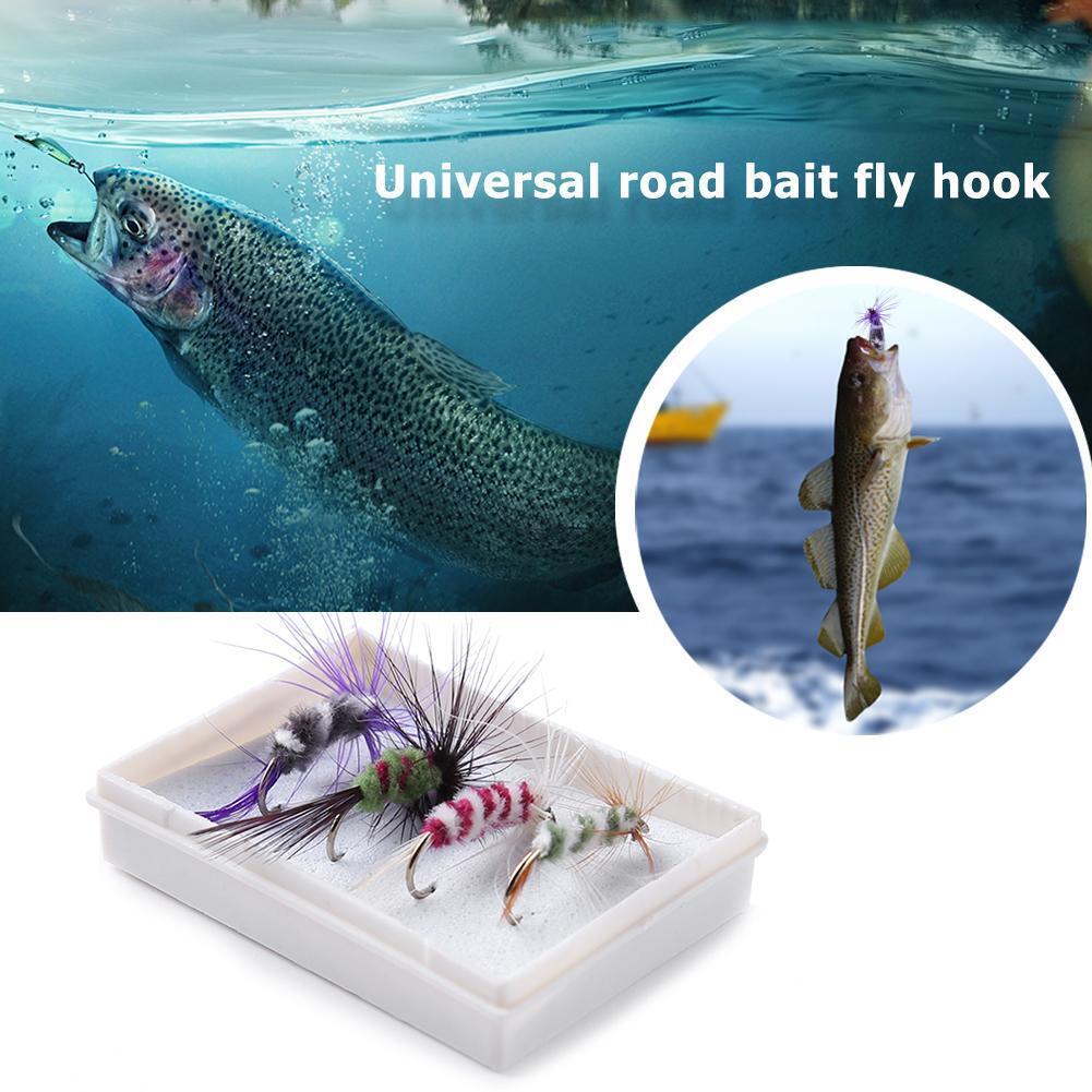 4pcs Feather Insect Shaped Metal Fishing Lure Fishing Bait Tackle