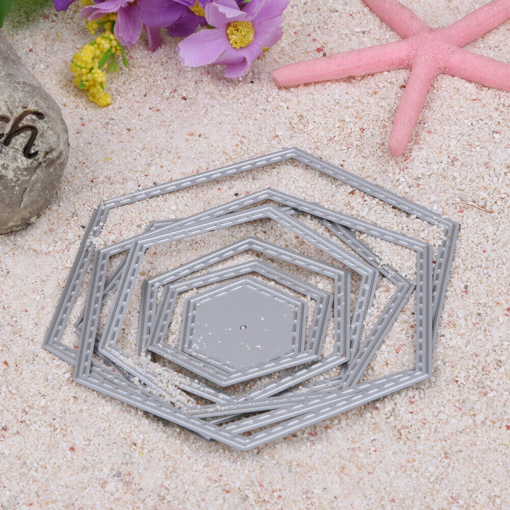 Hexagon spiral Die Cuts Metal Cutting Dies In Scrapbooking Embossing