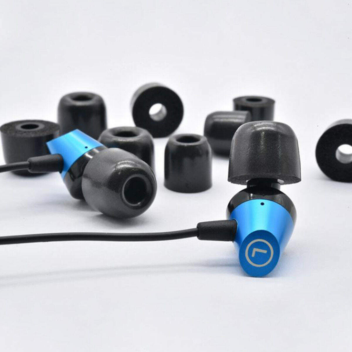 5 Pairs Black Noise Memory Foam In-ear Earphones Earbuds Tips Eartips Earplug